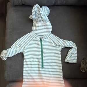 Striped rash suit with hat